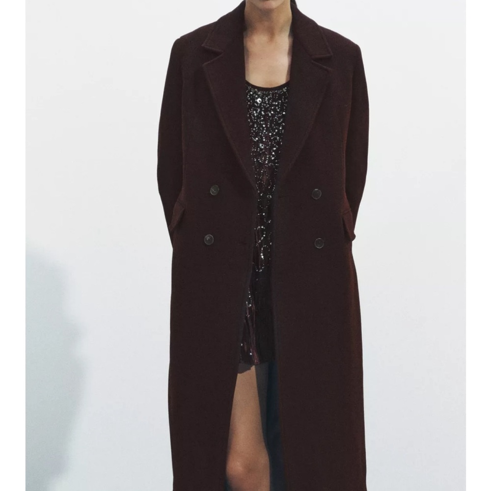 🆕 2025 ZARA WOOL MANTECO COAT - Picture 5 of 11